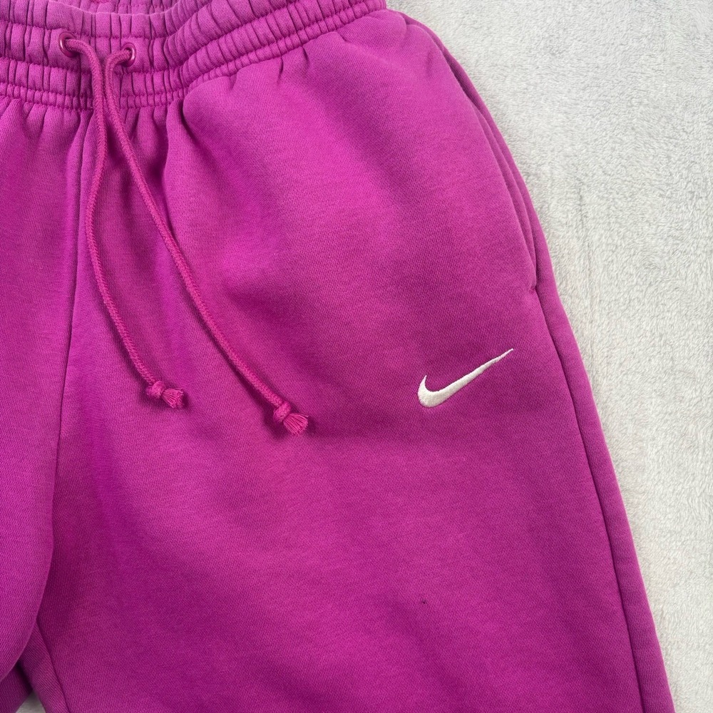Nike Purple Pink Fleece Jogger Sweatpants Activewear Athletic Unisex Size XS - Picture 2 of 7